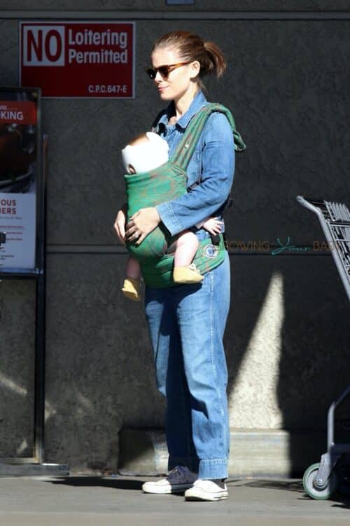 Kate Mara with her daughter out in LA