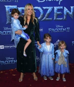 Molly Sims with daughter Scarlett at Frozen 2 premiere in LA