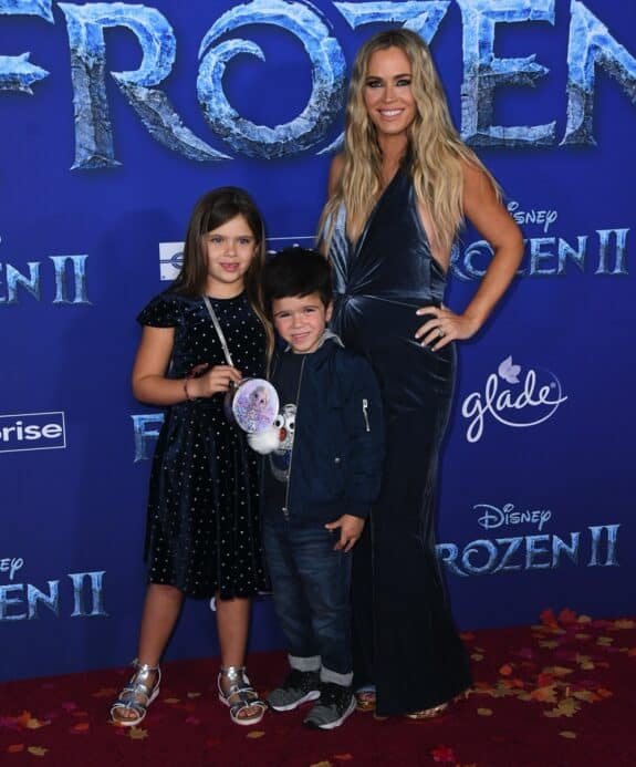 Pregnant Teddi Mellencamp with kids Slate and Cruz and Frozen 2 premiere