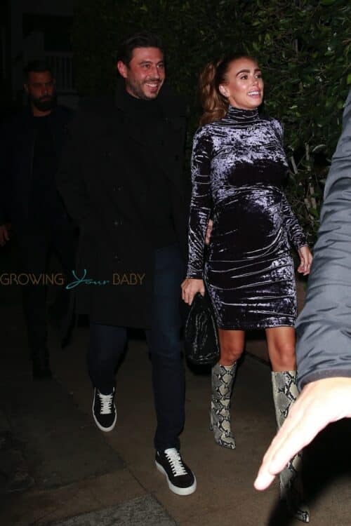 Petra Ecclestone shows off her baby bump while out to dinner at Giorgio Baldi with fiance Sam Palmer