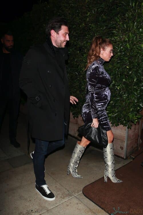 Petra Ecclestone shows off her baby bump while out to dinner at Giorgio Baldi with fiance Sam Palmer