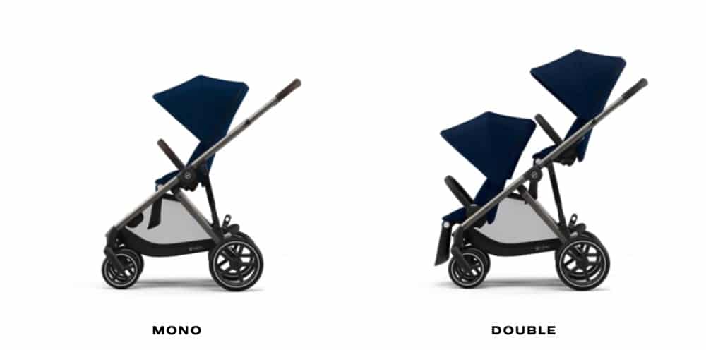 cybex double pram