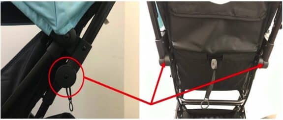 Recalled Tango Mini Stroller hinge joints may release and collapse under excess pressure