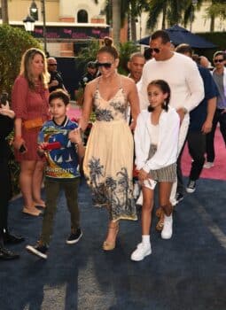 Jennifer Lopez, Alex Rodriguez and the kids attend the 2020 Pegasus World Cup Championship