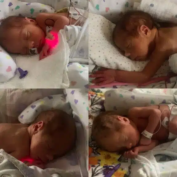 Minnesota Couple Welcomes Identical Quadruplet Girls