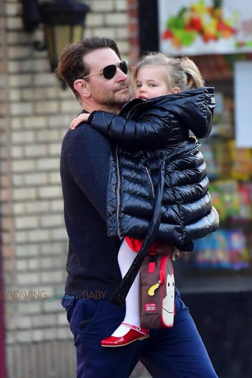 Dad Bradley Cooper Smooches his daughter Daughter Lea