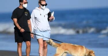 Joe Jonas and pregnant wife Sophie Turner take a romantic walk on the beach in Santa Barbara