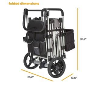 larktake caravan stroller wagon folded