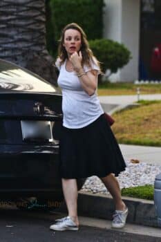 Pregnant Rachel McAdams out in Los Angeles