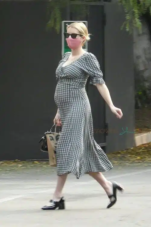 pregnant Emma Roberts out in LA