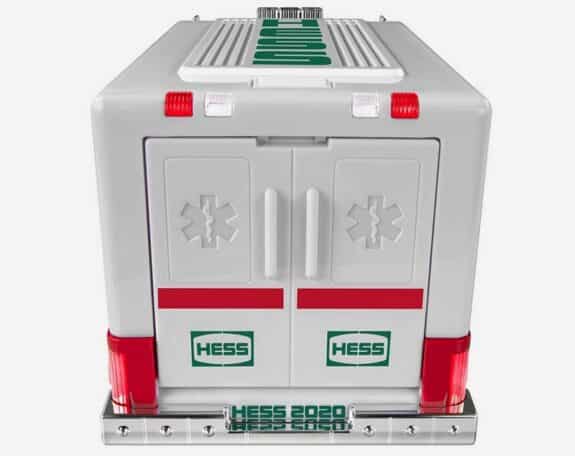Hess 2020 Ambulance and Rescue Playset - back of ambulance