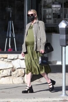 Very Pregnant Emma Roberts out shopping