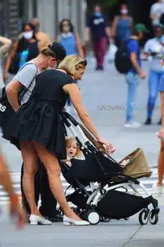 Chloe Sevigny goes out for a stylish stroll with her son in SoHo