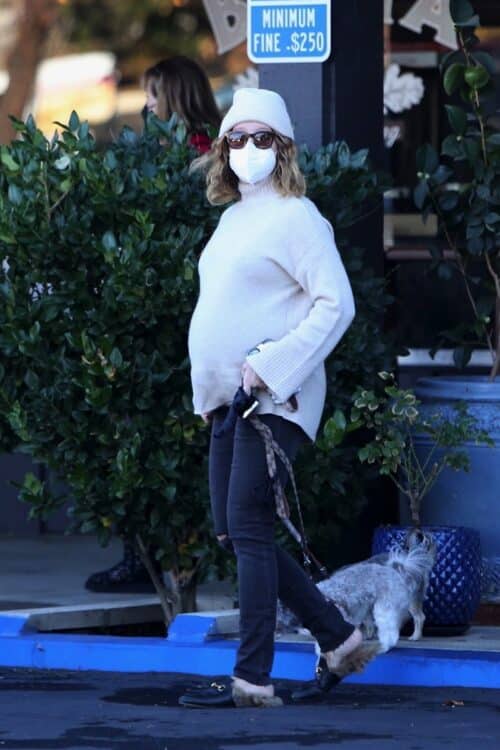 Pregnant Ashley Tisdale out in LA