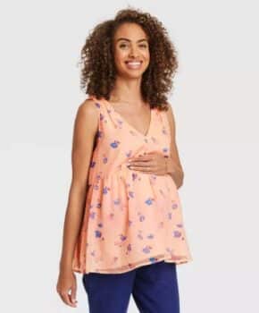 Pregnancy Style For Under $40 - The Nines by Hatch at Target flowy tank top