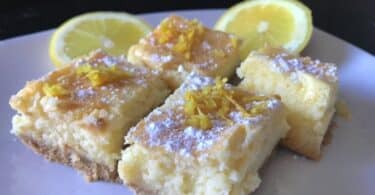 Creamy lemon bars recipe