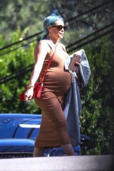 Pregnant Hilary Duff out in LA
