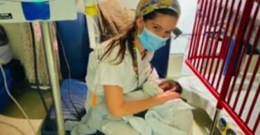 Yael Cohen nurses a baby in need