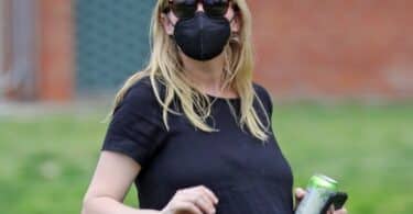 A Pregnant Kirsten Dunst Visits The Park With Her Son F