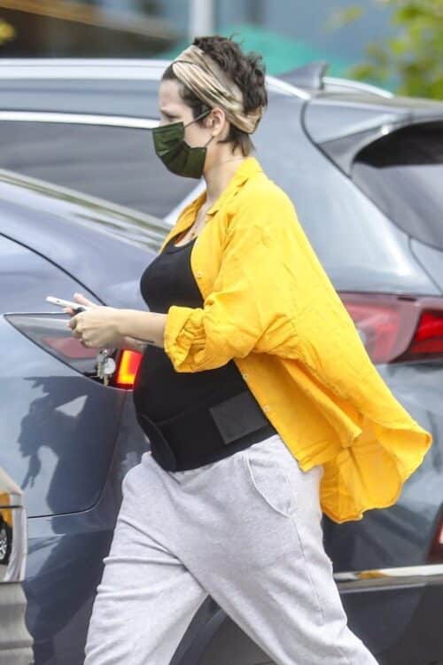 Pregnant Singer-Songwriter Halsey is out shopping for groceries