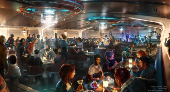 Crown of Corellia Dining Room in Star Wars - Galactic Starcruiser