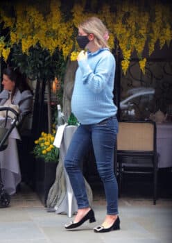 Heavily pregnant Pixie Geldof shows off her huge baby bump