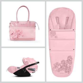 CYBEX Simply Flowers collection accessories pink
