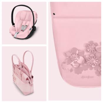 CYBEX Simply Flowers collection pink details accessories