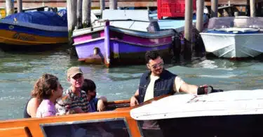 Orlando Bloom and Katy Perry leave their hotel in Venice