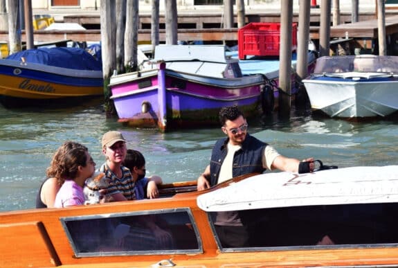 Orlando Bloom and Katy Perry leave their hotel in Venice