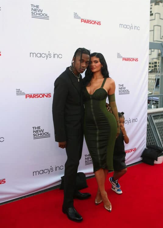 Travis Scott, Kylie Jenner and Stormi 72nd Annual Parsons Benefit