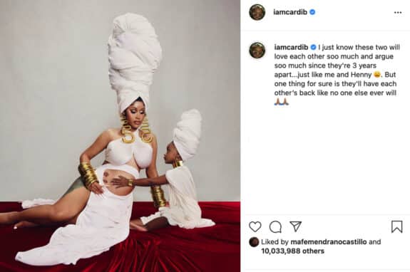 cardi B pregnant with daughter Kulture