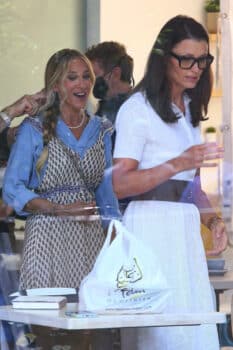 Sarah Jessica Parker and Bridget Moynahan film And Just Like That in NYC