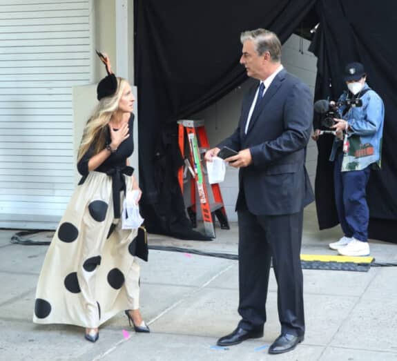 Sarah Jessica Parker and Chris Noth shoot scenes for upcoming Sex And The City reboot And Just Like That