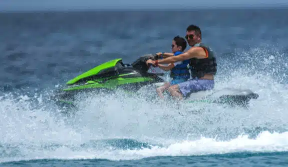 simon cowell and son eric cowell in Barbados