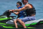 simon cowell and son eric cowell in Barbados