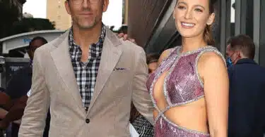 Blake Lively and Ryan Reynolds pose for photos at the Premiere of Free Guy in New York City