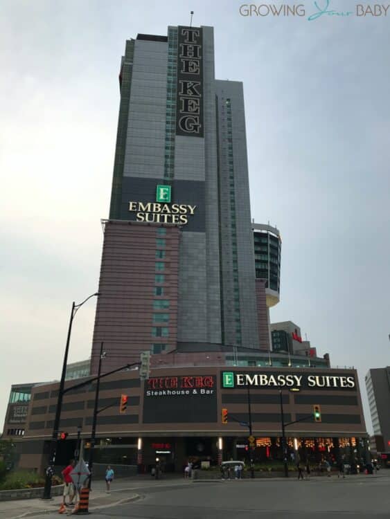 Family Travel Review - Embassy Suites Falls View Niagara Falls Canada outside