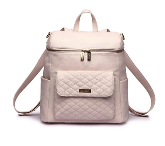 Lui Bebe Monaco Faux Leather Diaper Backpack