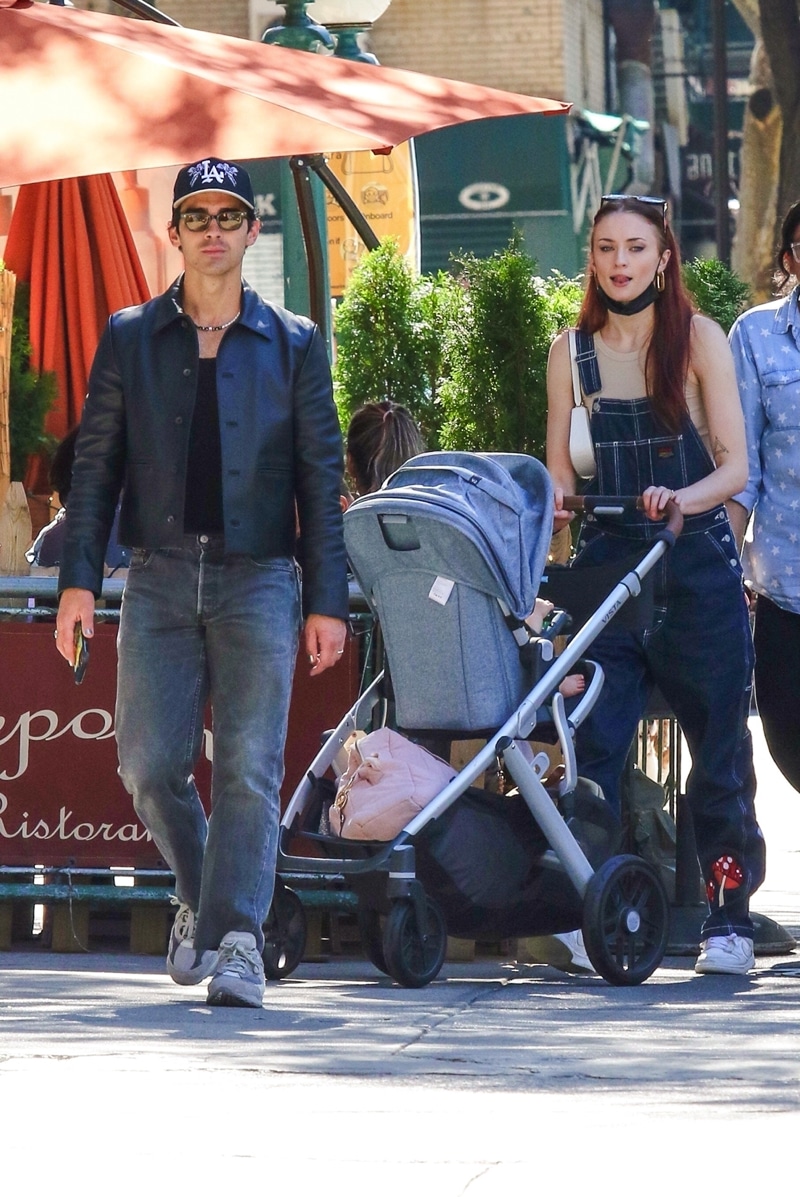 Sophie Turner and Joe Jonas Step Out With Their Daughter in Soho