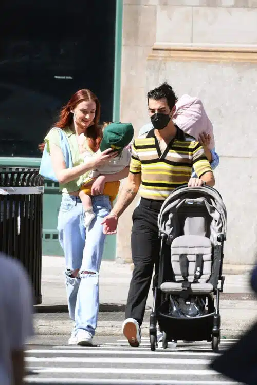 Sophie Turner and Joe Jonas take their daughter Willa out for a stroll