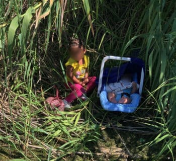 U.S. Border Agents Patrolling The Rio Grande Find Abandoned Toddler And Baby
