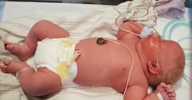 Newborn Finnley Patonai weighs 14lbs 1oz