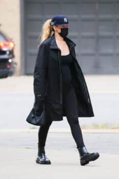 Pregnant Jennifer Lawrence seen walking around in NYC