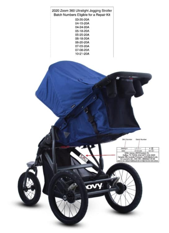 Recall Joovy Zoom 360 Ultralight Jogging Strollers Due to Fall Hazard