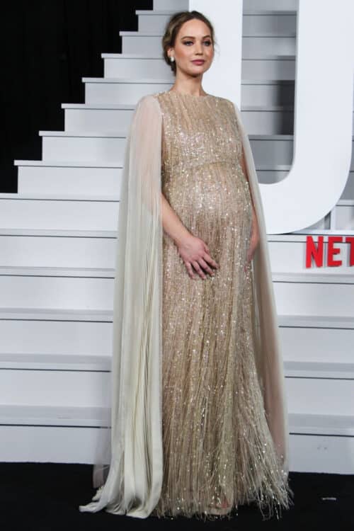 Pregnant Jennifer Lawrence at the Netflix World Premiere of Don't Look Up in NY