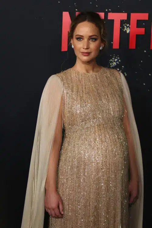 Pregnant Jennifer Lawrence at the Netflix World Premiere of Don't Look Up in NYC