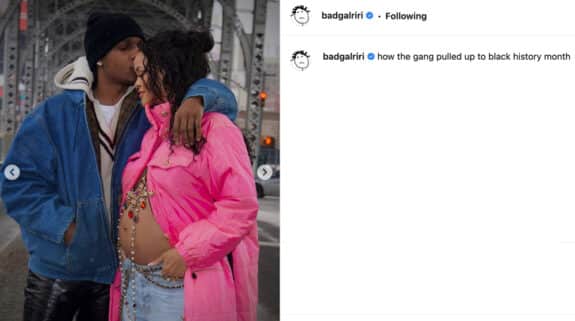 rihanna announces pregnancy