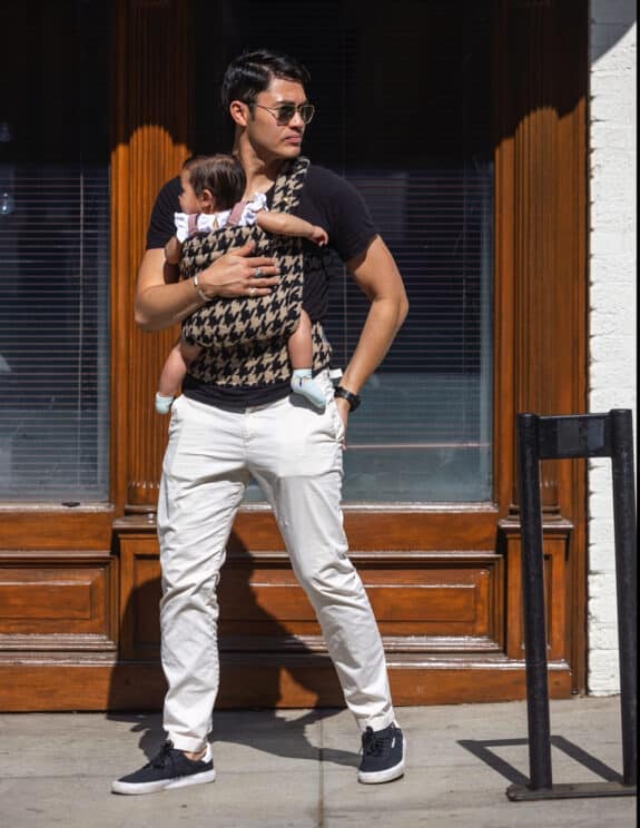 Actor Henry Golding and daughter out for some sunshine in Venice Beach