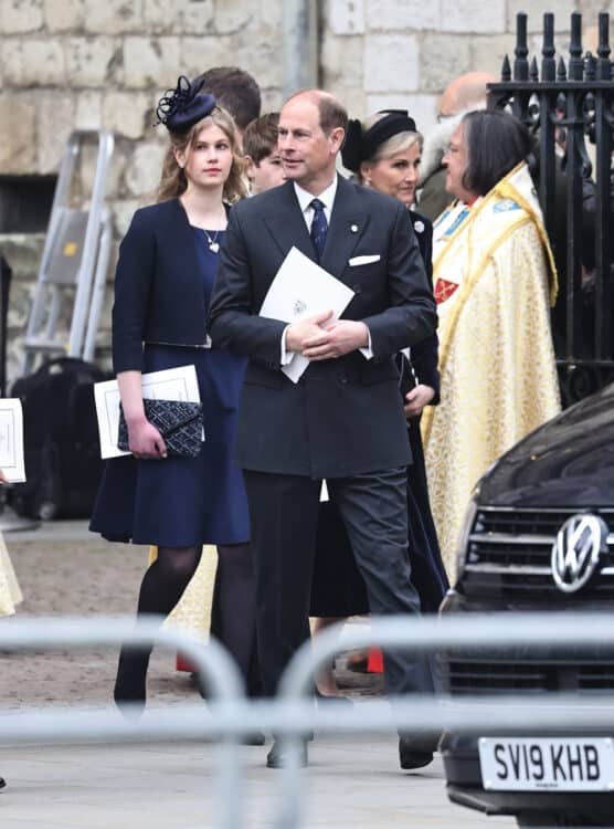 Lady Louise Windsor at westminster abbey